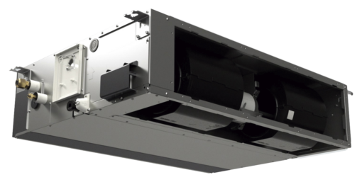 Du kan vælge, om luftindtaget skal være på bagsiden eller undersiden, afhængigt af luftkanal systemet, med et aftageligt panel.